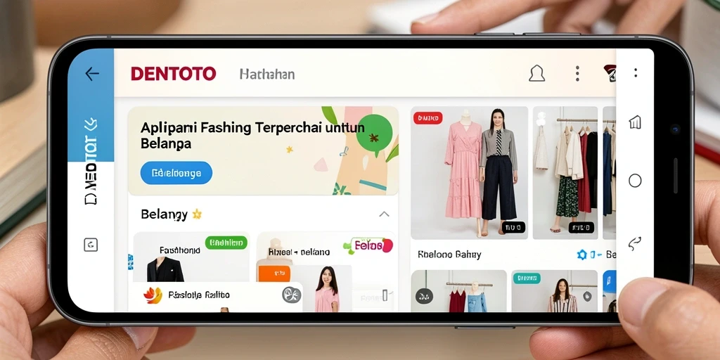 Tampilan antarmuka DENTOTO yang menarik dan mudah dinavigasi.