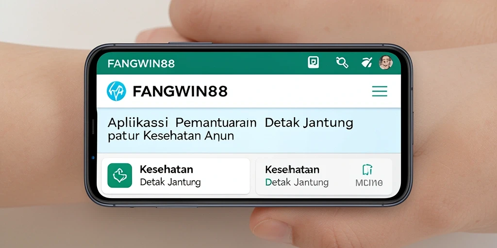 Antarmuka FANGWIN88 menampilkan grafik detak jantung yang jelas dan informatif.