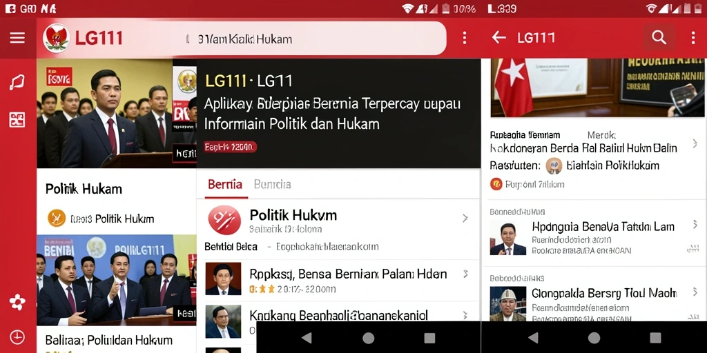 Tampilan antarmuka LG111 yang menarik dan informatif.