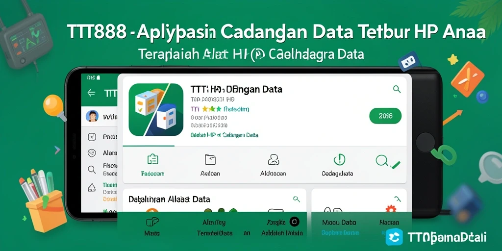 Tampilan antarmuka TTT888 yang memudahkan proses cadangan data.
